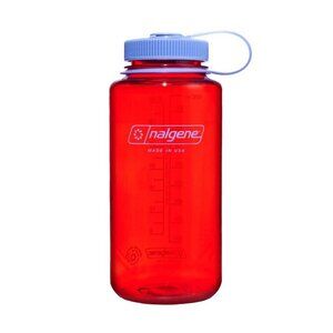 NWT Nalgene 32 fl oz Plastic Wide Mouth Water Bottle- Marmalade